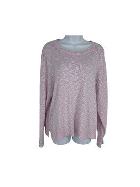 J.Crew Beach Women's Lavender Heathered Long Sleeve Crew Neck Sweater Size XXL